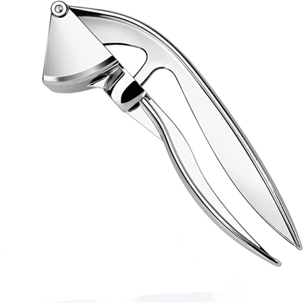 Dsseng Kitchen Garlic Press Stainless Steel, 2 in 1 Design Garlic