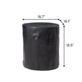 thumbnail image 6 of FOROUTIA 19.5" Black Tree Stump Side Table, Waterproof Magnesium Oxide Faux Wood Accent Table for Patio, Living Room, Bedroom, Small Space End Table, Sturdy Outdoor Stool, Lightweight Nightstand, 6 of 7
