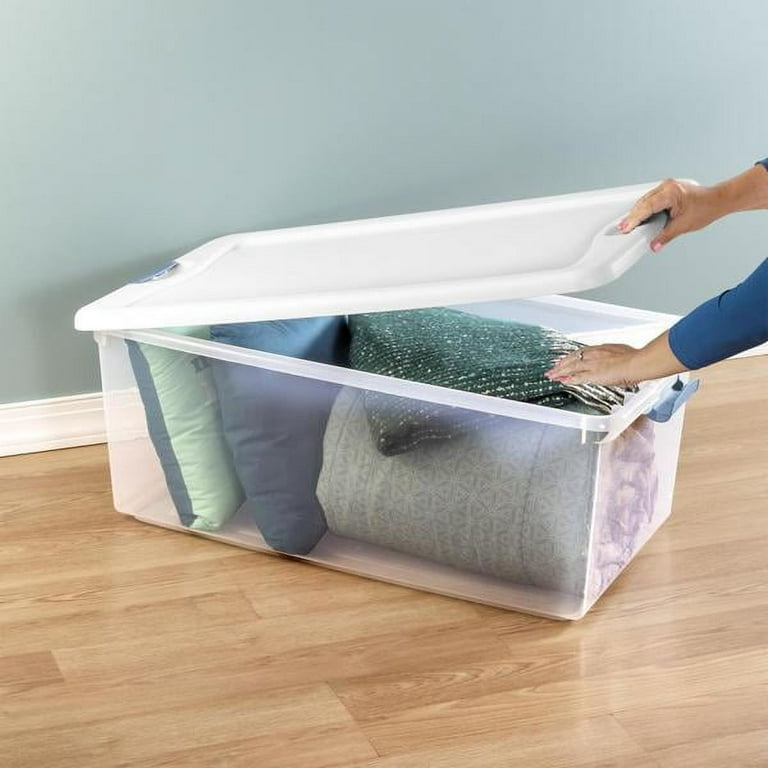 その他 vaultroom container 20L white Ophanie Strong Home Storage Bins with Lids, 48QT, 3 Pack
