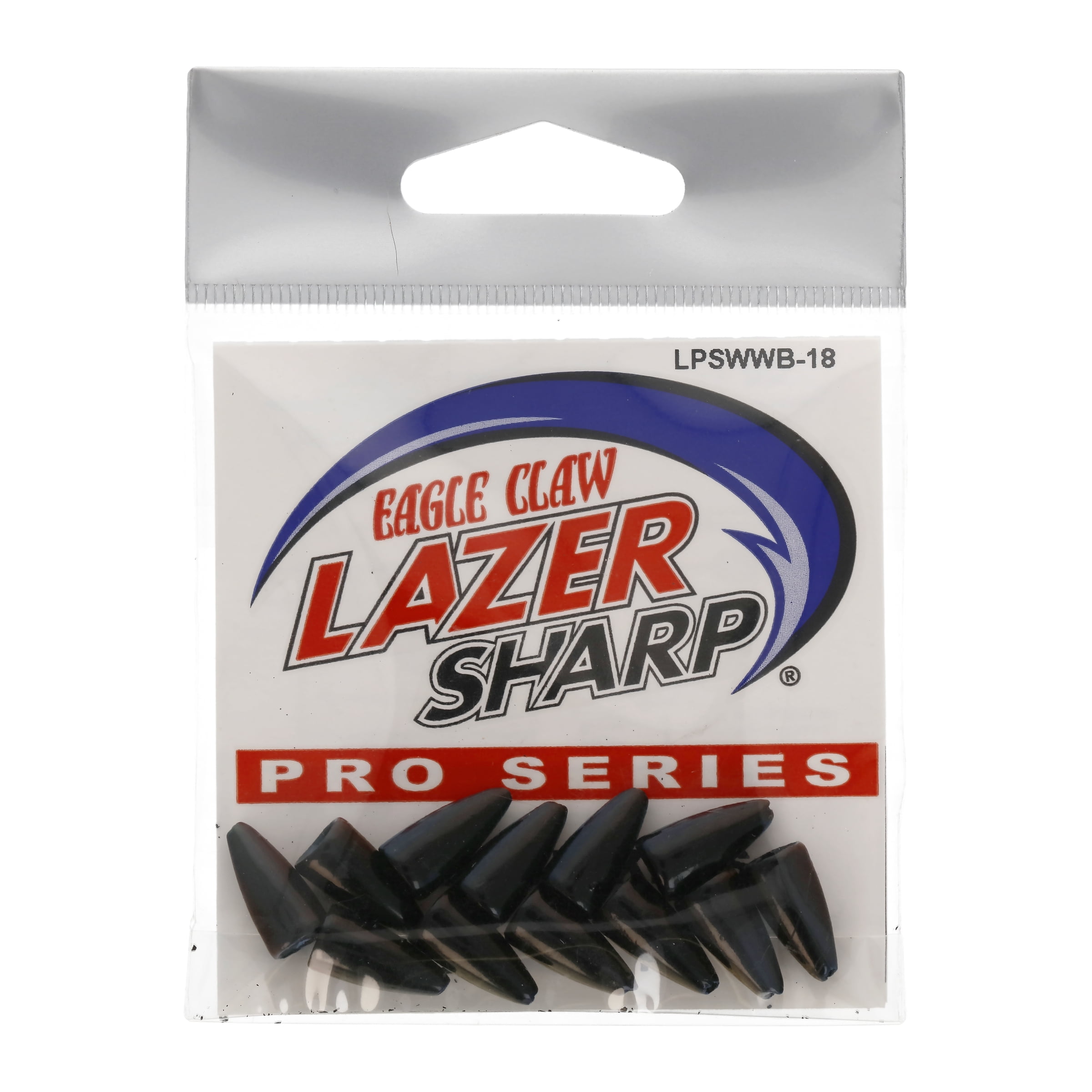 (3 pack) Lazer Sharp Pro Series Worm Weight Value Pack, Black, 1/8 oz.