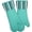Extra Long Blue, variant on Oven Mitts Heat Resistant Kitchen Gloves for 550 Degrees with and Non-Silp, Oven Gloves for Baking Cooking Barbecue Microwave Machine Washable (2, Extra Long )