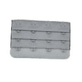 thumbnail image 3 of Extension Strap Bra Extenders Buckle 4 Hook Breathable Extenders for Underwear Practical Accessories Adjustable Replacement 3 Rows Underwear silver gray, 3 of 7