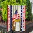 thumbnail image 3 of America Forever God Bless America Summer Garden Flag 12.5 x 18 inches Fourth of July US Flag Stars Patriotic Yellow Floral Double Sided Seasonal Yard Outdoor Decorative Memorial Day Garden Flag, 3 of 5
