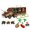Brown, variant on VANLOFE Dinosaur Model Toy Gift for Kids Dinosaur Storage Transport With Car Light And Music Children's Toy Car Safe materials Party Toys
