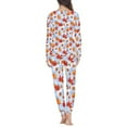 thumbnail image 3 of FOR U DESIGNS Thanksgiving Maple Leaf Pj Sets for Women Long Sleeve and Pants with Pockets set of 2 Size 4XL Ladies Sleepwear Sets Long Crew Neck Tops for Women, 3 of 6