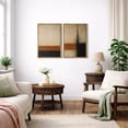 thumbnail image 5 of Framed Canvas Print Abstract Wall Art Set of 2 Neutral Decorative for Living Room Bedroom - 24"x36"x2 NATURAL, 5 of 8