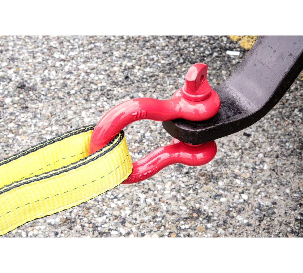 1-1/2" Anchor Shackle Forged Carbon Steel w/Alloy Screw Pin Load Limit # 17 Tons (34,000 lbs) | Double Rust Protection Heavy Duty D Ring Shackle for Towing, Rigging & Vehicle Recovery