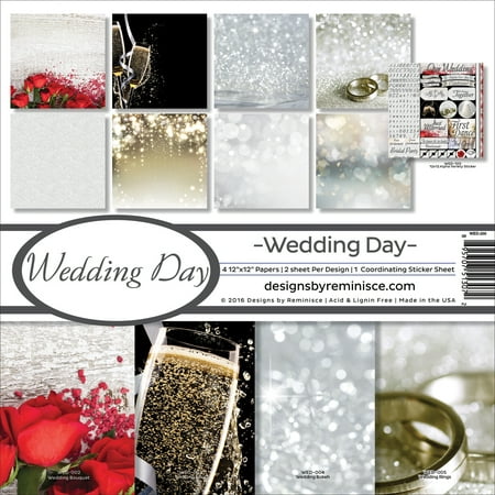 REMINISCE WED200 12X12 -WEDDING DAY COLL KIT