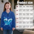 thumbnail image 7 of Uorisanigo Quarter Zip Pullover Sweatshirts for Teen Girls, Casual Blue Dolphin Long Sleeve Pullover Crop Tops, Fashion Fall Winter Clothes Drop Shoulder Workout Shirts Top, 7 of 7
