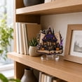 thumbnail image 7 of Gothic Witch House Acrylic Halloween Decorations Tabletop Stand, 6 Inch 2D HD Printed Spooky Mansion Ornament for Desk Tiered Tray Gothic Displays, 7 of 7