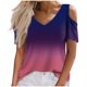 thumbnail image 1 of Blusas para las Mujeres Casual Cómodo Imprimir Fuera Del Hombro Manga Corta, Camiseta de la Parte Superior para el Gimnasio, Uso Diario Y de Verano, 1 of 5
