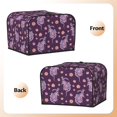 thumbnail image 2 of KLL Snake And Flower Print 4 Slice Toaster Dust Covers Kitchen Small Appliance Cover with 2 Pockets,Can hold Jam Spreader Knife & Toaster Tongs (12.4 x 10.6 x 8.2), 2 of 6