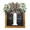 thumbnail image 1 of Last Name Front Door Wreath Front Door Porch Decoration for for Home Blessings Spring Parties, 1 of 2