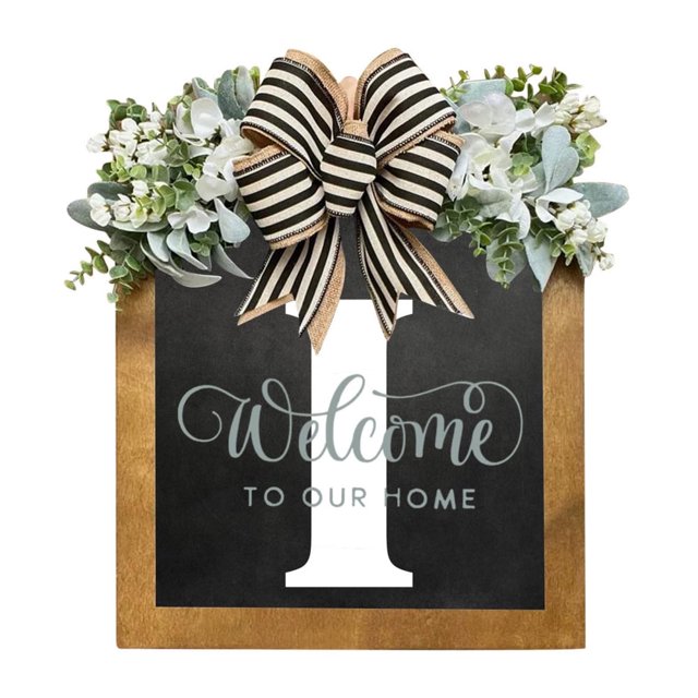 Last Name Front Door Wreath Front Door Porch Decoration for for Home Blessings Spring Parties