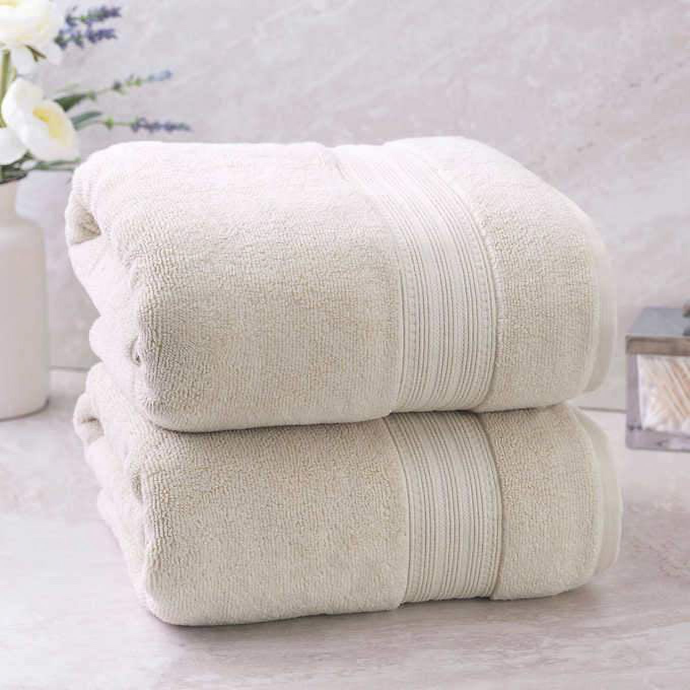 Charisma Luxury Bath Towel - 100% Hygro Cotton, Classic White