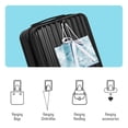 thumbnail image 2 of 2-Piece Luggage Set 20" ABS Hardside Suitcase Carry On Bag with 14" Makeup Case, 2 of 5