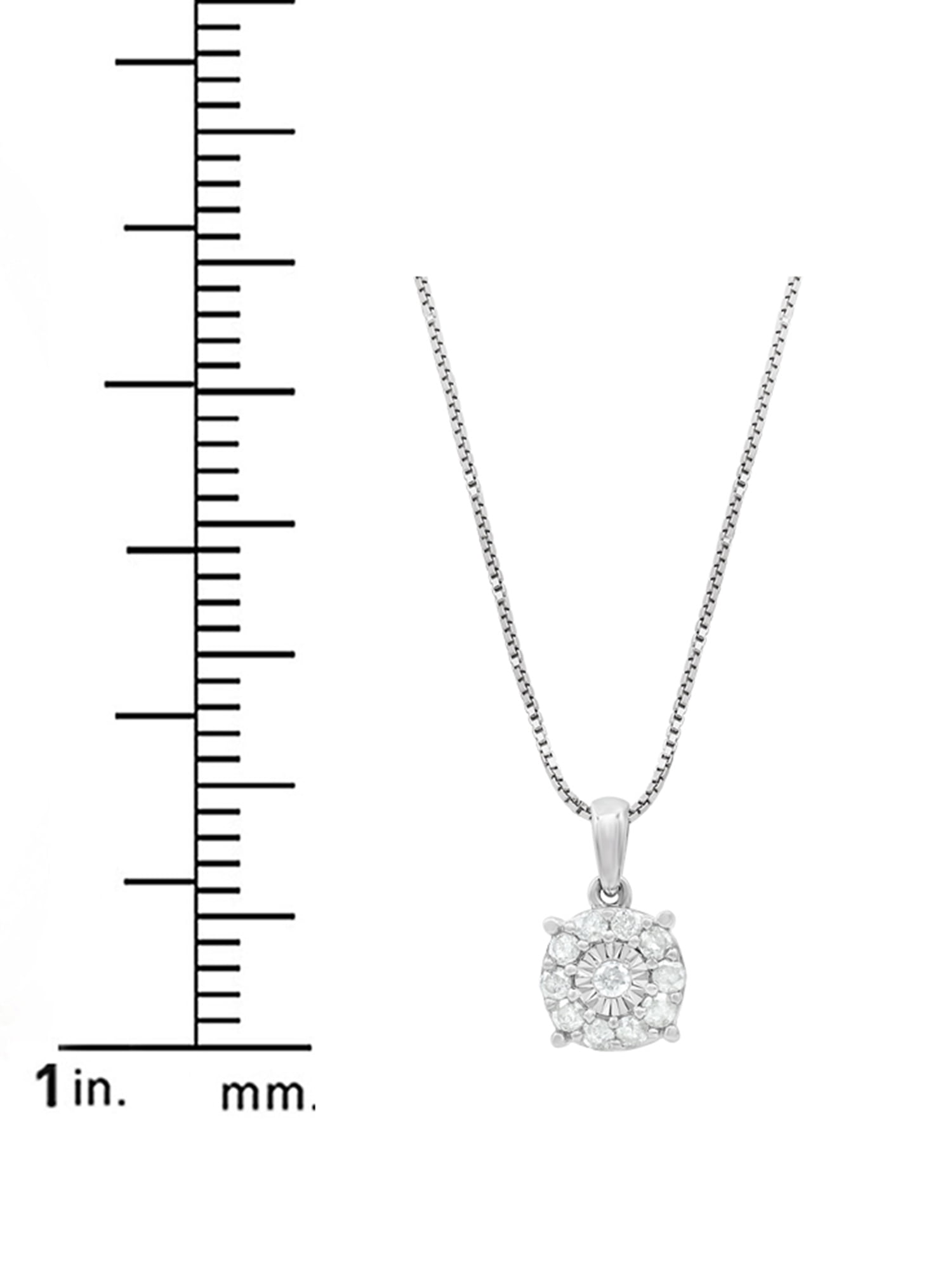 Arista 1.00 Carat T.W Diamond Earrings and Pendant 2 Piece in Sterling Silver Jewelry Set, 18" (I-J, I2-I3)
