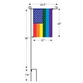 thumbnail image 5 of Vispronet USA Pride Garden Flag with 36in Flagpole 12in x 18in LGTBQ Flag, 5 of 9