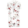 thumbnail image 4 of Hvot&aat Women's Summer Casual 2 Piece Pajama Sets Short Sleeve Flowy Top with Shorts Fashion Print Loungewear Sleepwear, 4 of 5