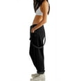 thumbnail image 3 of LANGWYQU Women Sleeveless Denim Jumpsuit Casual Jeans Long Bib Pants, 3 of 4