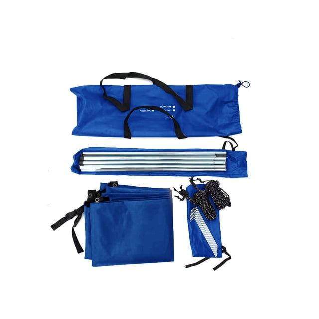 Soidarity Tienda de campaña para coche, refugio portátil, toldo plegable para lluvia de automóvil, accesorios para coches de playa al aire libre, lado a carpas Azul 300*200cm Soidarity OD030371-05