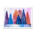 thumbnail image 3 of Designart Abstract Christmas Trees Traditional Framed Wall Art, 3 of 4