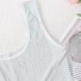 thumbnail image 5 of Xdegoge Girls Training Bra Soft Knit Texture Wireless Bralette Cozy U Neck Tank Top Breathable Stretchy Wide Straps Everyday Wear for Young Teens All Day Soft Support, 5 of 6