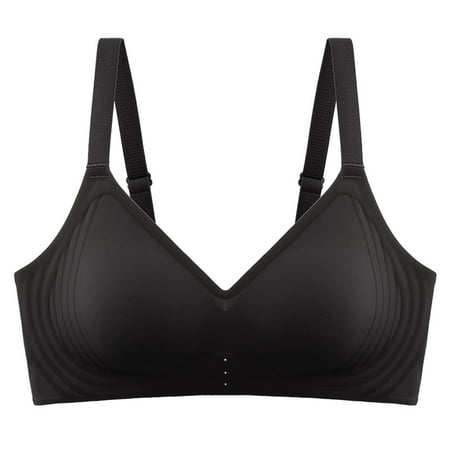 Womens Comfortable Wireless T Shirt Bra No Underwire Seamless Full Coverage Bralettes Push Up Everyday Bras with Support and Lift