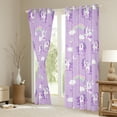 thumbnail image 3 of Castle Fairy Cute Animal Unicorn Blackout Curtains Set of 2 (52x84 Each) for Preppy Children Kids,Dreamy Princess Window Curtains,Kawaii Rainbow Curtains and Drapes,Breathable Home Decor, 3 of 6