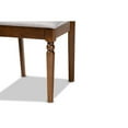 thumbnail image 7 of Baxton Studio Ramiro Modern and Contemporary Grey Fabric Upholstered and Walnut Brown Finished Wood 5-Piece Dining Set, 7 of 7