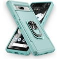 thumbnail image 2 of KOMI pour Google Pixel 8, Étui avec Protecteur d'Écran, Béquille Anneau Réglable à 360° Intégrée, Protection Militaire, Armure Antichoc - Vert, 2 of 5