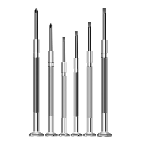 6Pcs Screwdriver Set, Eyeglass Repair Screwdriver, Precision Repair Tool Set with 6 Different Size Screwdrivers