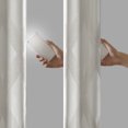 thumbnail image 5 of Blackout Curtain for Bedroom Living Room, Knitted Jacquard  Window Curtain Panel with Metal Silver Grommet for 1.25 Inches Rod In Diameter, 95.00''x50.00''x0.13'', Ivory, 5 of 7