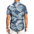 thumbnail image 7 of Hawaiian Shirt for Men Short Sleeve Summer Casual Tropical Print Mens Button Down Shirt Trendy Holiday Beach T Shirts Blue XL, 7 of 7