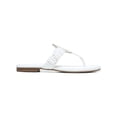 thumbnail image 3 of CIRCUS NY Womens White Laser Cut Medallion Ruched Cushioned Camara Round Toe Slip On Thong Sandals 6.5 M, 3 of 4