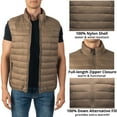 thumbnail image 4 of Alpine Swiss Clark Mens Puffer Vest Down Alternative Water Resistant Packable Outerwear Zip Up Pockets Warm Versatile Layer, 4 of 8