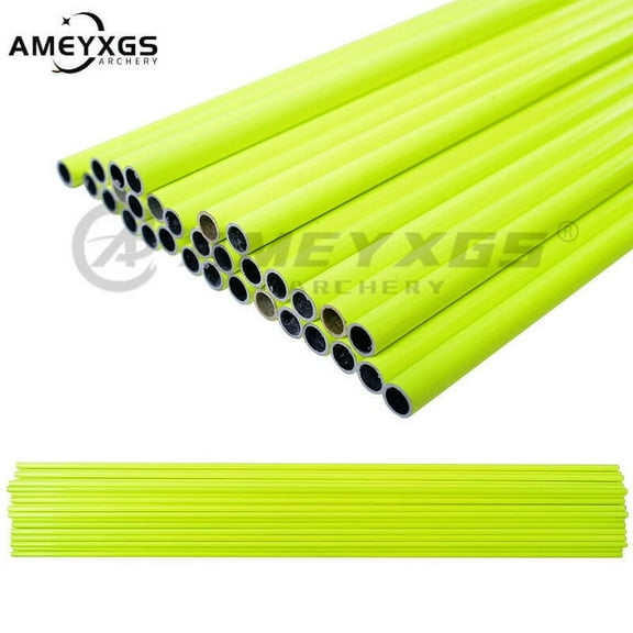 AME Hunting Archery 30 " OD : 7.8mm ID : 6.2mm Yellow Shafts Carbon Arrow Shafts Shooting Target Longbow Recurve Bow(24pcs)
