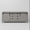 thumbnail image 3 of Lexora Home Marsyas 80" Vanity Cabinet in Ash Gray, 3 of 7