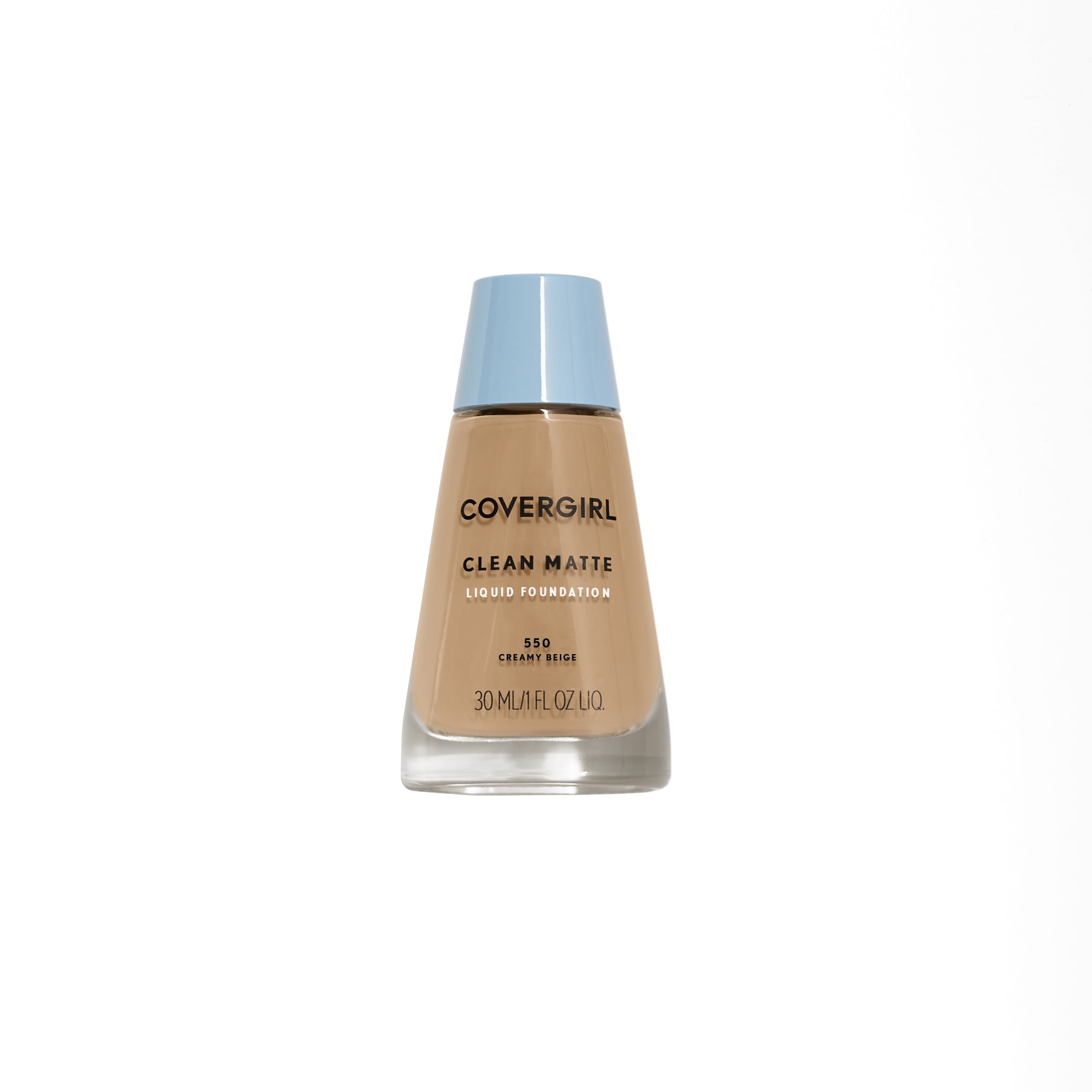 COVERGIRL Clean Matte Liquid Foundation, 550 Creamy Beige, 1 fl oz