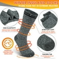 thumbnail image 7 of KOITHOT 3 Pack Thermal Socks for Men & Women, Thick Warm Winter Socks for Cold Weather, 7 of 7