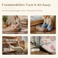 thumbnail image 7 of PureCozy 2'x6' Runner Rugs for Hallway Floral Farmhouse Entryway Bedroom Kitchen Laundry Soft Faux Wool Washable Non-slip Pink Rugs Carpets, Pink, 7 of 7