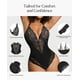 thumbnail image 3 of Body Shaper de Shapewear para Mujeres, Top de Corsé de Encaje sin Mangas con Escote en V, Control de Abdomen, Negro M, 3 of 5