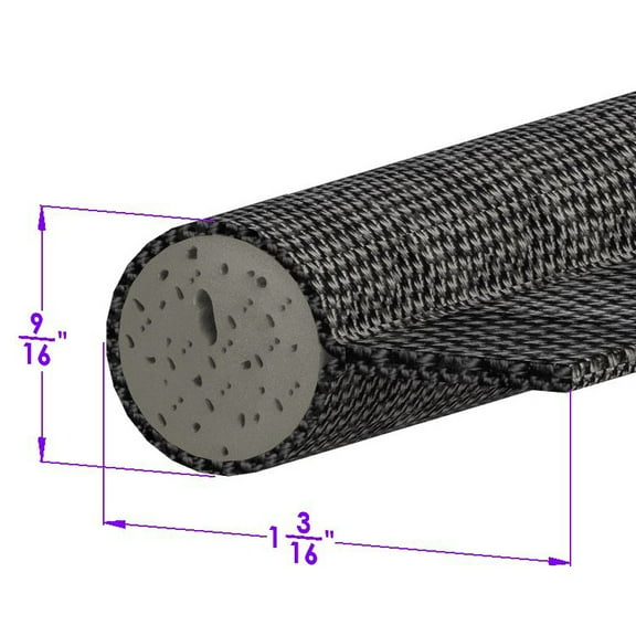 Black, Cloth-Covered Sponge Windlace - LP 57-A