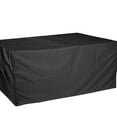 thumbnail image 1 of Cubierta de lluvia para muebles de jardín al aire libre, impermeable, Oxford, protección de sofá, jardín, Patio, lluvia, nieve, cubiertas Cubiertas para muebles de jardín negro 308*138*98cm Wosthever JJ19903-11B, 1 of 6