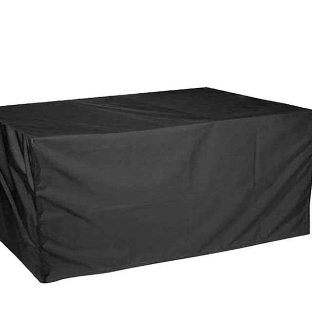 Cubierta de lluvia para muebles de jardín al aire libre, impermeable, Oxford, protección de sofá, jardín, Patio, lluvia, nieve, cubiertas Cubiertas para muebles de jardín negro 308*138*98cm Wosthever JJ19903-11B