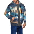 thumbnail image 2 of Honeii Ocean View Bedroom Print Hoodies for Men, Pullover & Full Zip, Breathable Zip up Hoodie, Sweatshirt-Small, 2 of 5