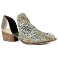 thumbnail image 2 of Diba True Womens Shy Town Metallic Cheetah Cowboy  Ankle Boots, 2 of 5
