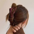 thumbnail image 4 of KAIYANG Pinzas para el cabello antideslizantes con forma de triángulo francés Pinzas para el cabello para mujer Pinzas para el cabello de plástico, 4 of 5