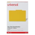 thumbnail image 3 of Universal 10314 PB Top Tab Folders, 6-Section, Legal Size, Yellow, 10/Box, 3 of 7