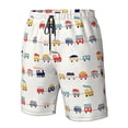 thumbnail image 4 of Pofeuu Colorful Trains Prin Men's Swim Trunks Quick Dry Bathing Suit Swimming Board Shorts Mesh Lining Beach Swimwear-Large, 4 of 6